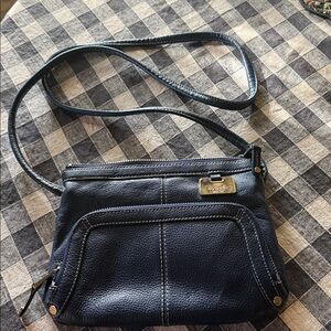 Tignanello Blue Crossbody  Shoulder‎ Bag with Pockets